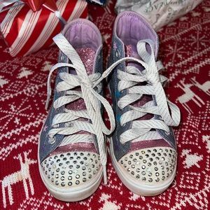 Skechers Twinkle Toes Toddler Girls Light Up